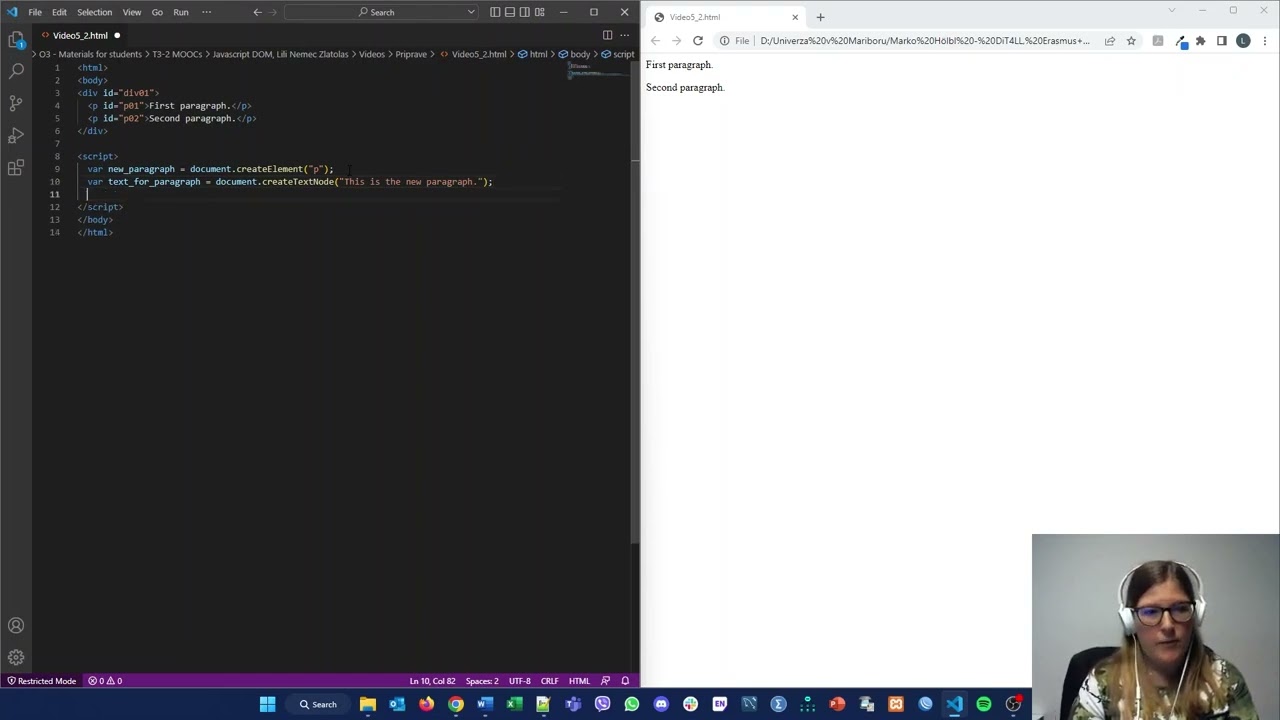 javascript insertbefore() method Images High Quality... Course: JavaScript Document Object Model